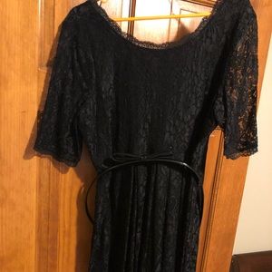 Black XL Motherhood Lace Dress